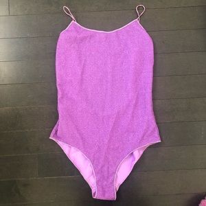 Purple Oseree one piece swimsuit brand new never worn.
